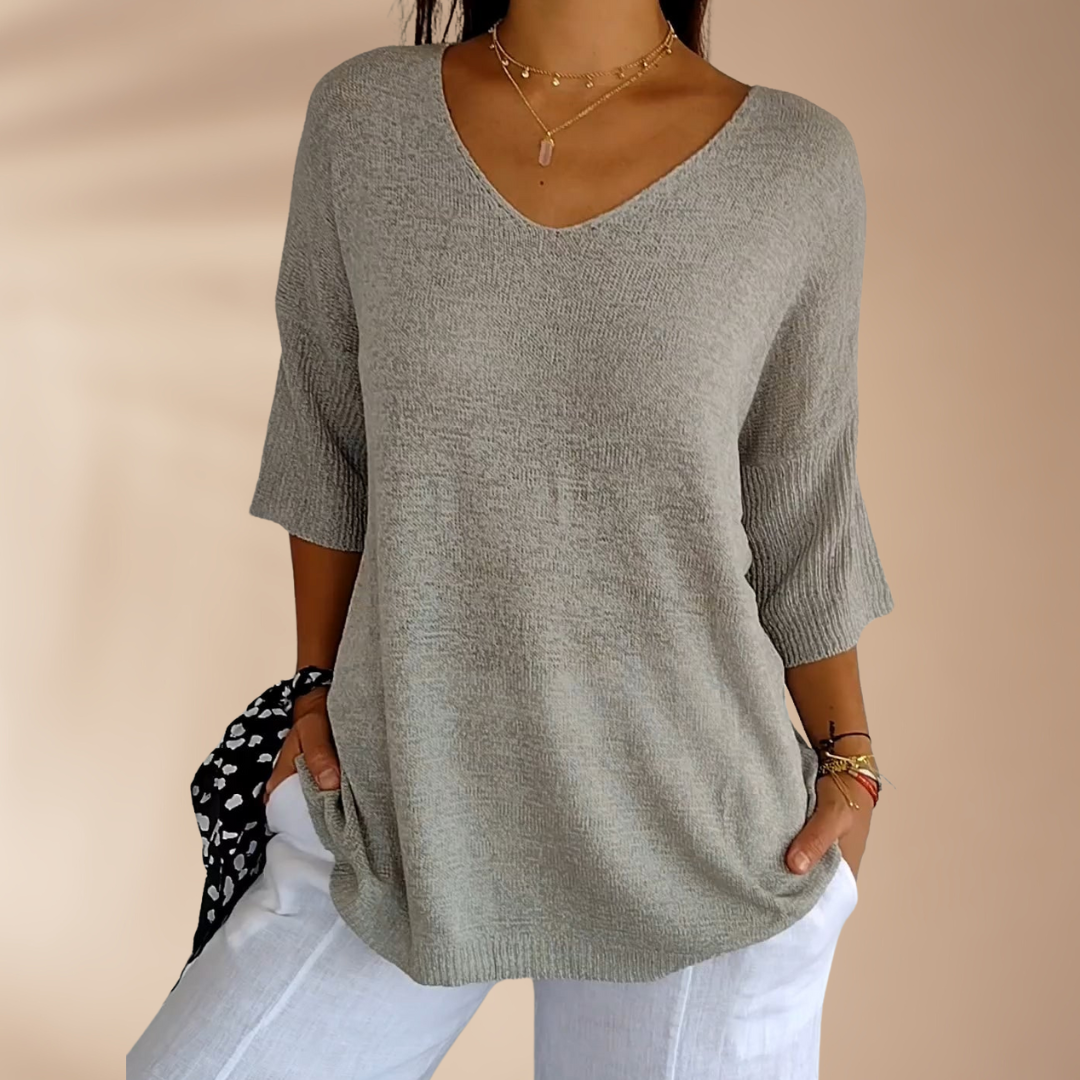 Ella | V-ringad Blus