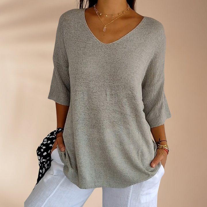 Ella | V-ringad Blus