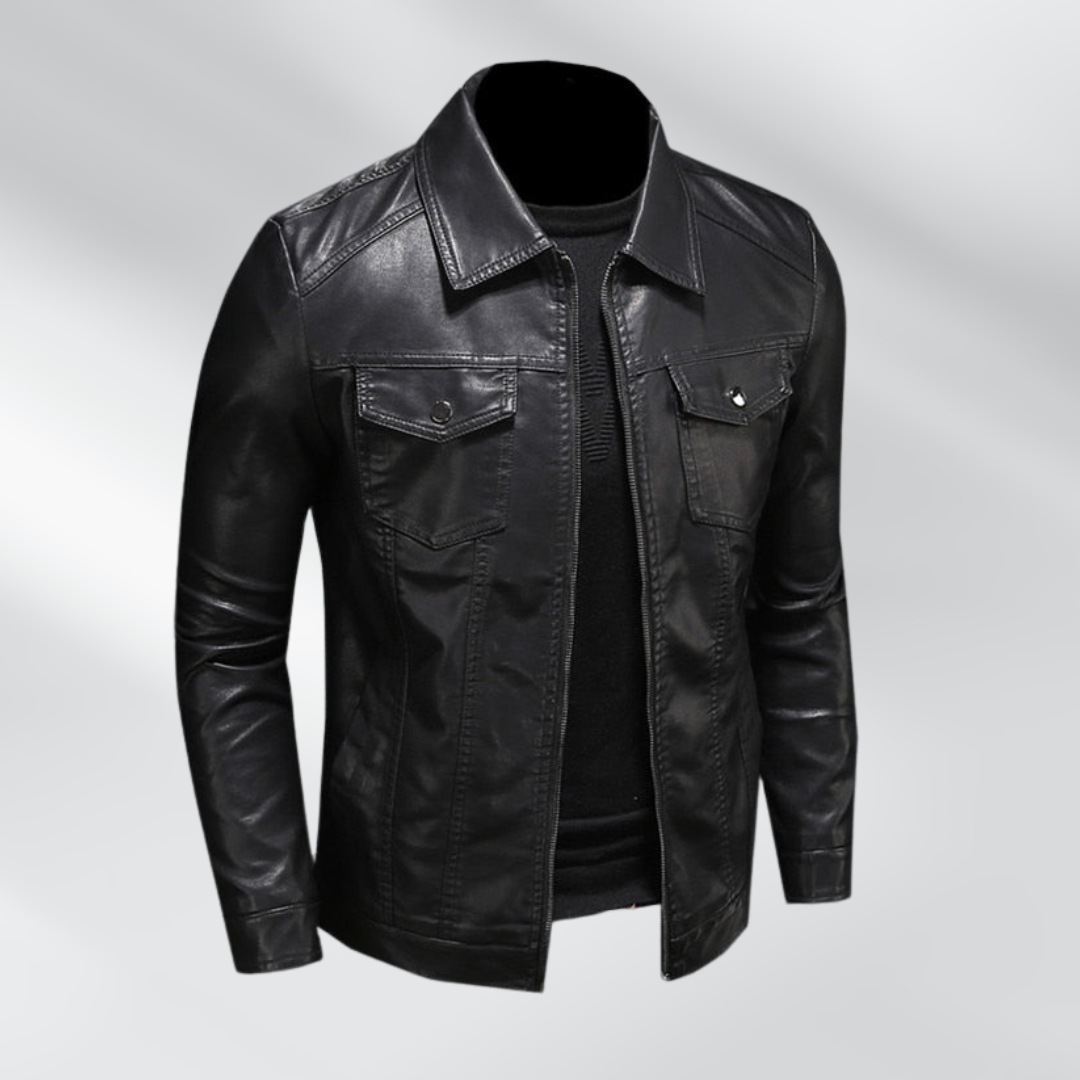 Zane | Premium Leather Biker Jacket