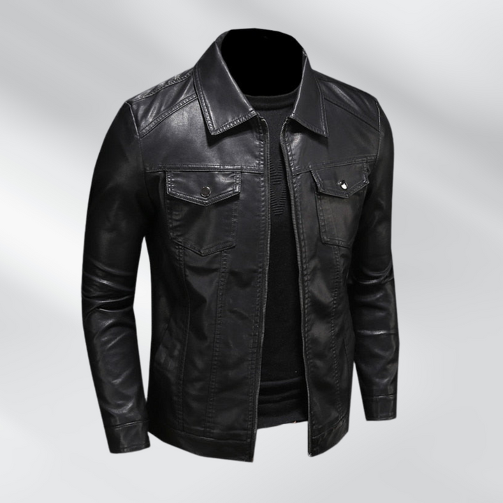 Zane | Premium Leather Biker Jacket