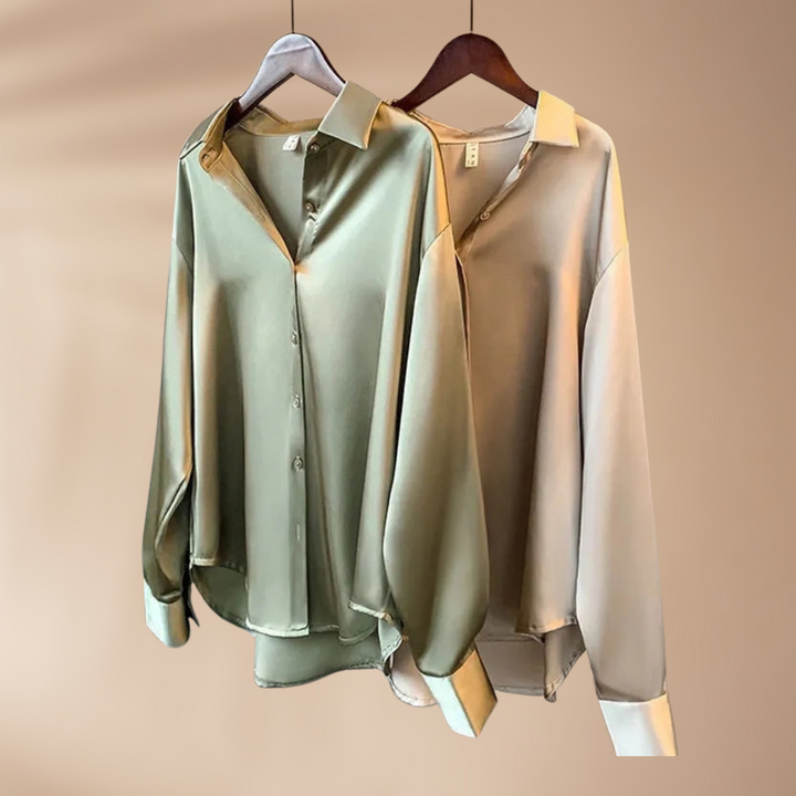 Poppy | Satin Blus