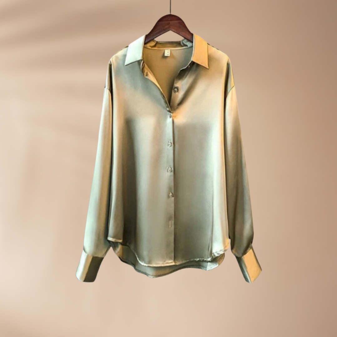 Poppy | Satin Blus