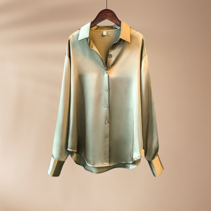 Poppy | Satin Blus