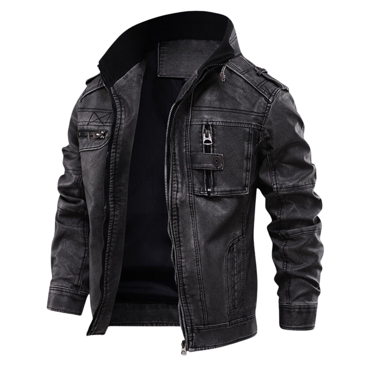 Tristan | Premium Leather Biker Jacket