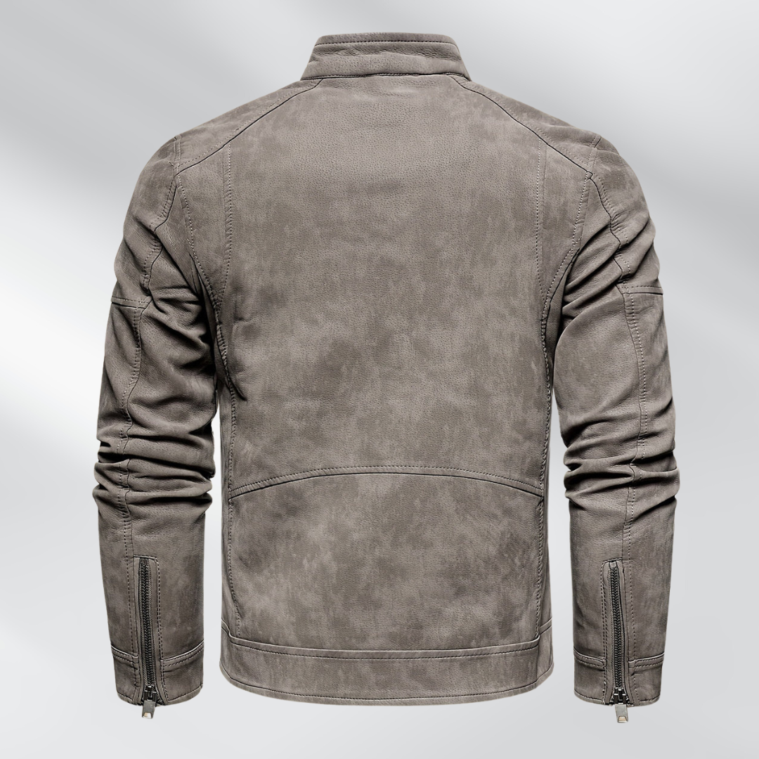 Hjalte | Genuine Leather Biker Jacket
