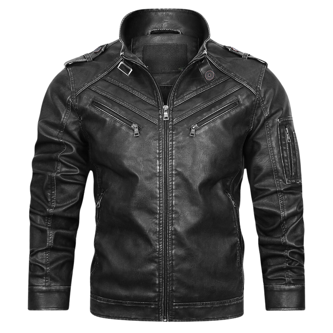 Teodor | Genuine Leather Biker Jacket