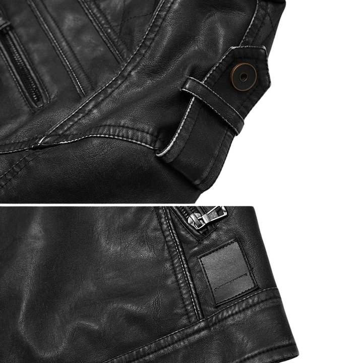 Teodor | Genuine Leather Biker Jacket