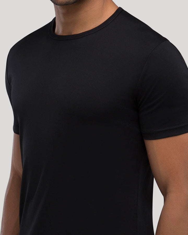 All Black Crew Curve-Hem 6-Pack