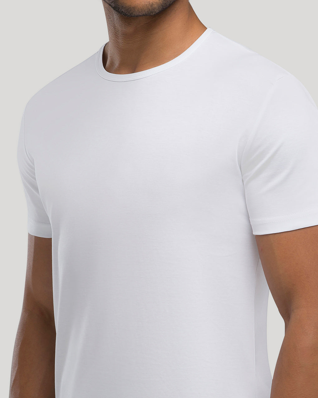 All White Crew Curve-Hem 6-Pack