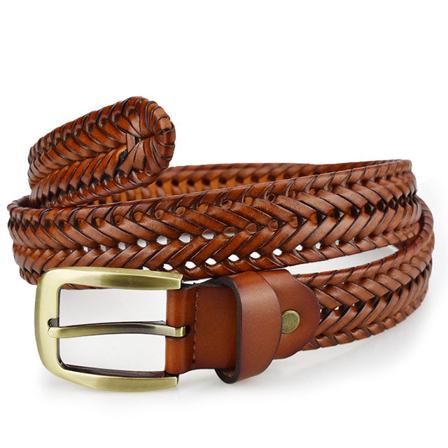 Braided Leather Belt